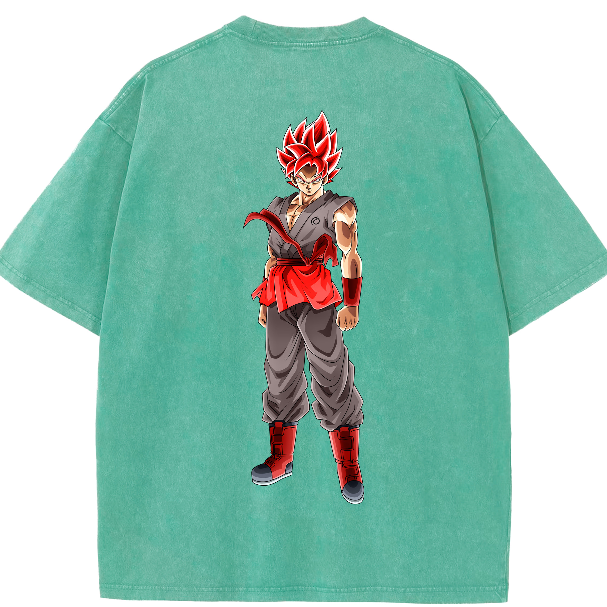 （画像用） ドラゴンボール 孫 悟飯（そんごはん）DRAGON BALL Son Gohan 綿100% ヴィンテージ風 半袖Tシャツ（背面プリント）
